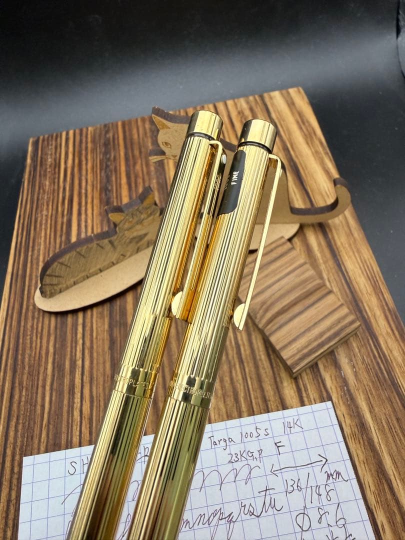 SHEAFFER 万年筆 タルガ スリム 1005S 23K G.P おまけ付