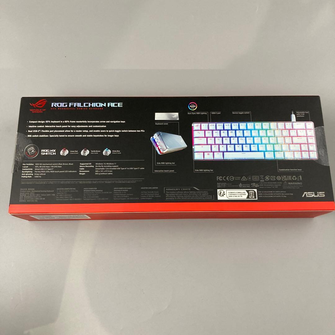 ★ASUS ROG FALCHION ACE ゲーミングキーボード ホワイト