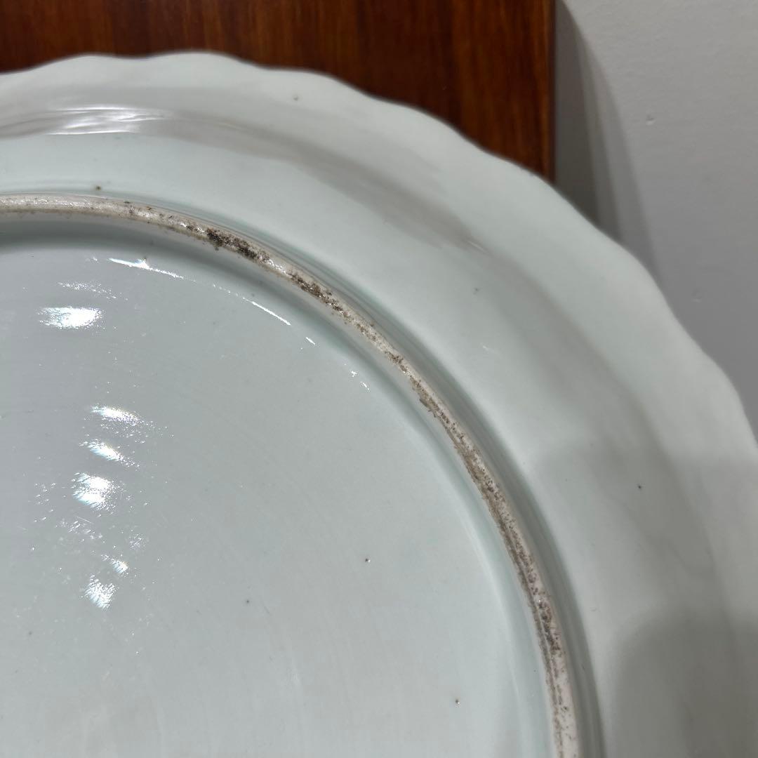 骨董品　明治時代　伊万里焼き染付　大皿