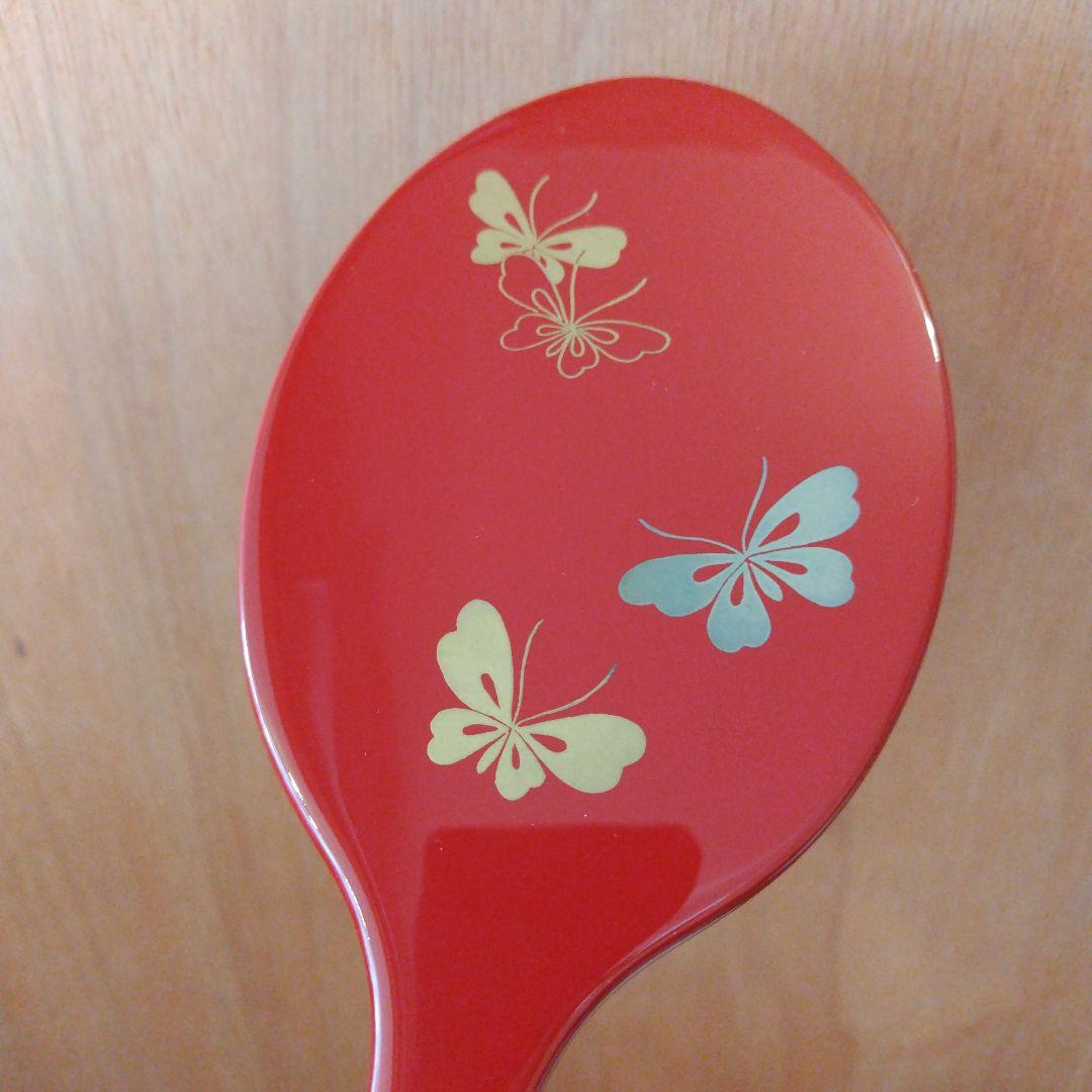 新品 輪島塗 手鏡 蝶 蒔絵 Wajima Lacquerware mirror