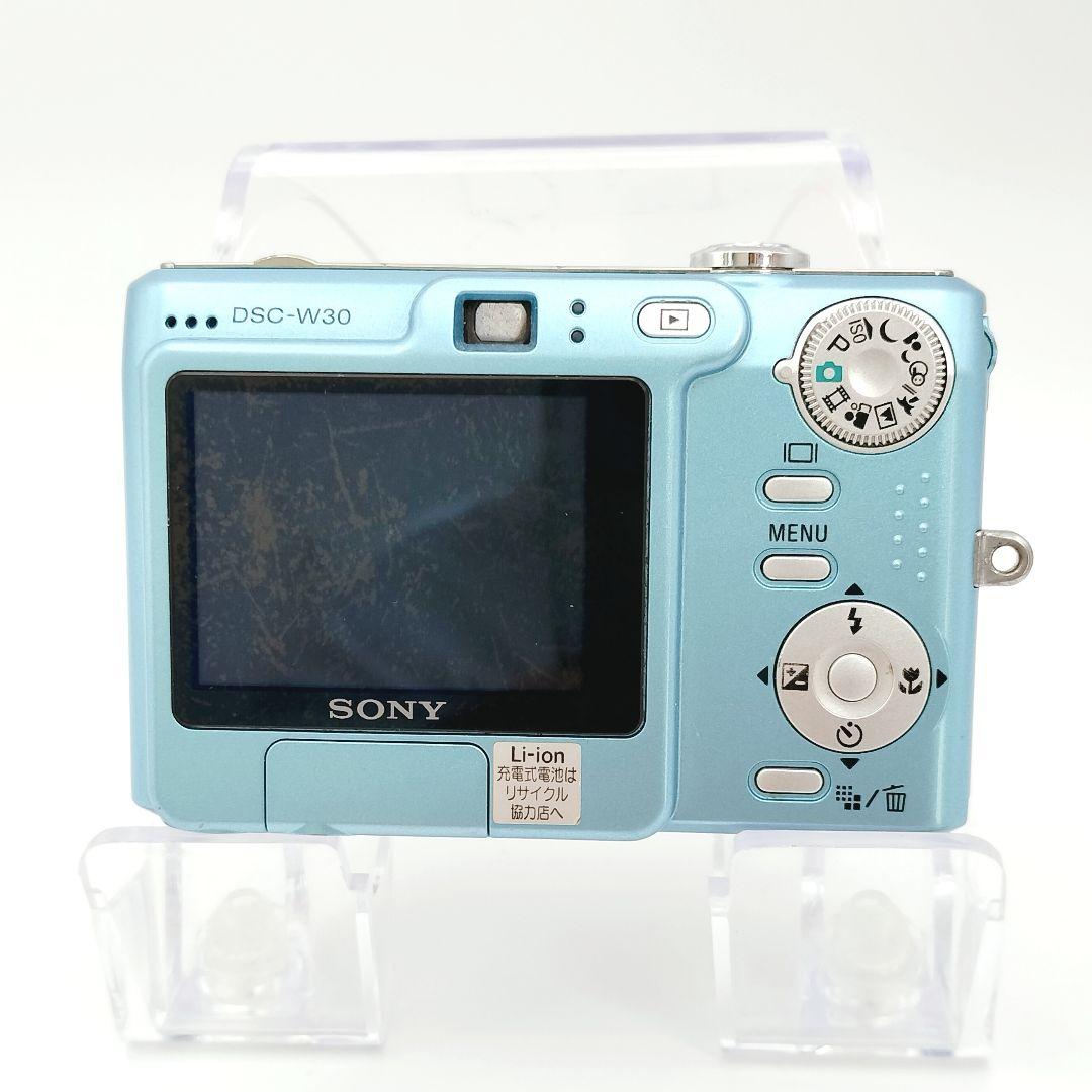 SONY ソニー　Cyber-shot DSC-W30　デジタルカメラ　ブルー