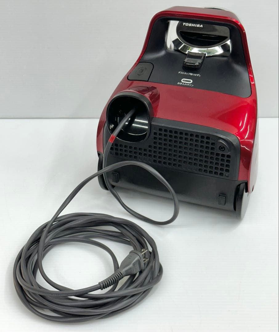 2021年製　トルネオ VC-CF30 赤　東芝掃除機　ダストケース付き　本体