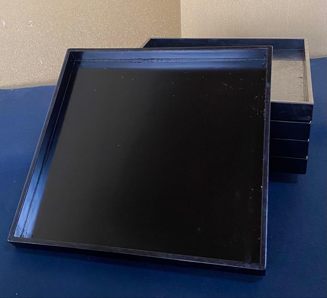 《R》懐石道具 一揃い 木製漆器 木箱　① 1f