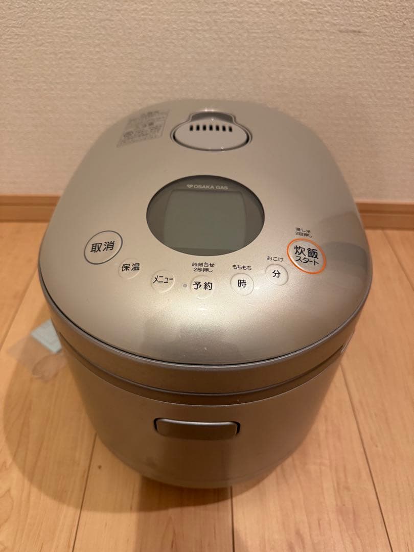 美品‼️OSAKA GAS ガス炊飯器 シルバー RR-055MST2 都市ガス