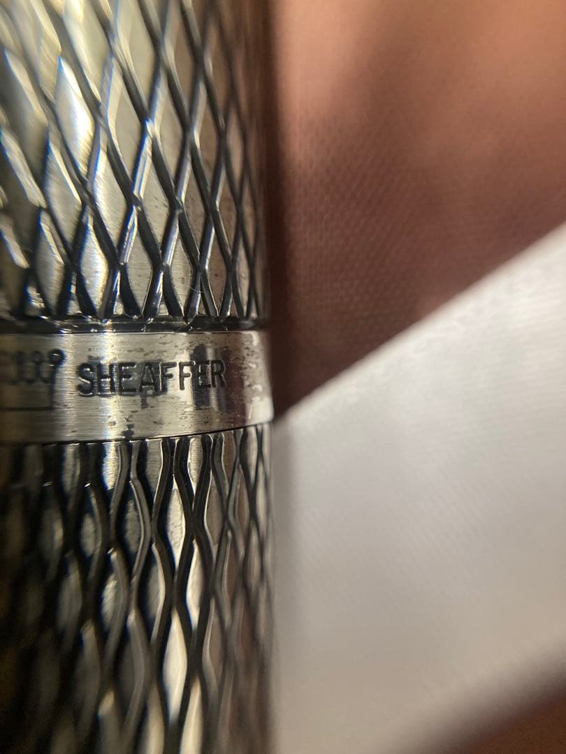 SHEAFFER 万年筆 スターリングシルバー　ケース付き