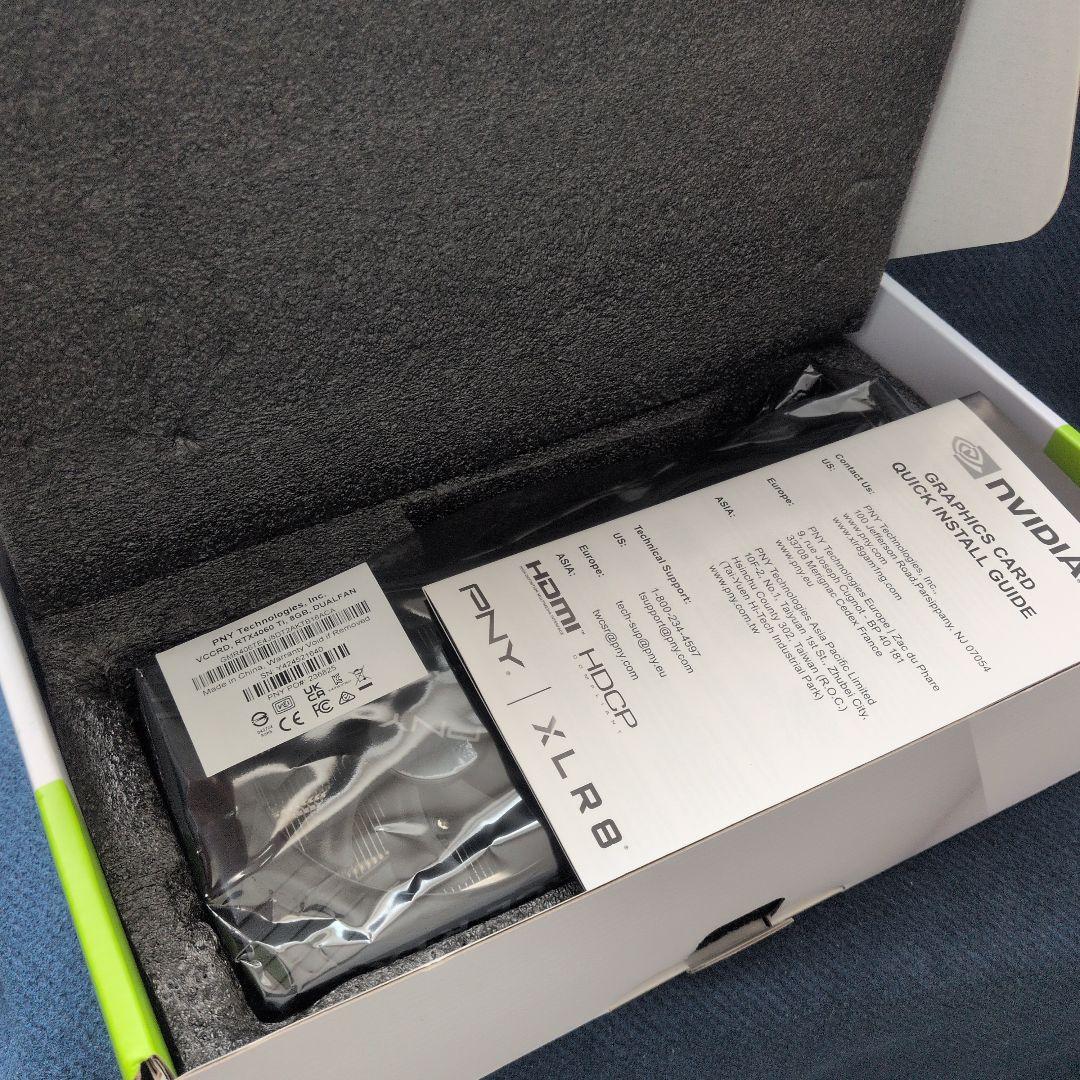グラフィックボード・グラボ・ビデオカード GeForce RTX 4060Ti 8GB PNY nvidia