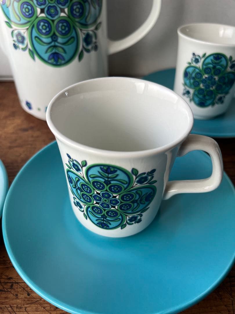 イギリス　ヴィンテージ　英国　コーヒーポットカップセット　J&G Meakin