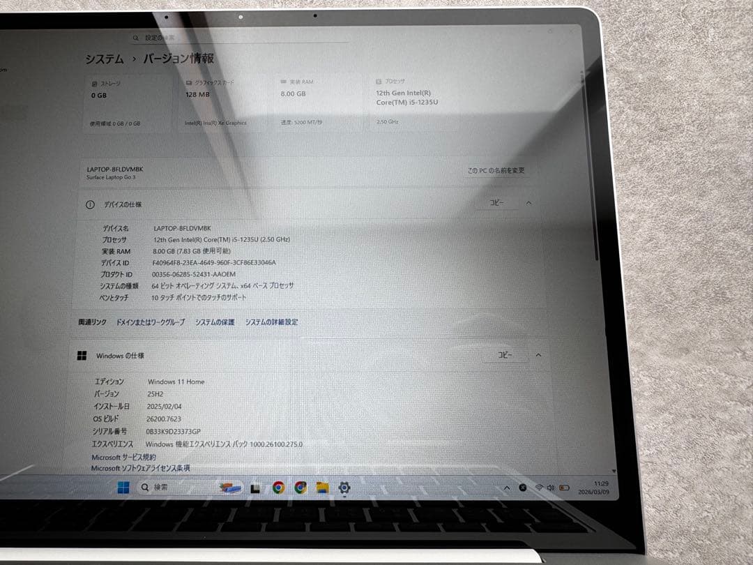Microsoft Surface Laptop Go 3 128GB マウス付