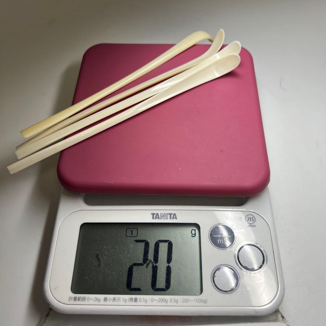 極上 茶杓 4本 20g 東キ8-0317①