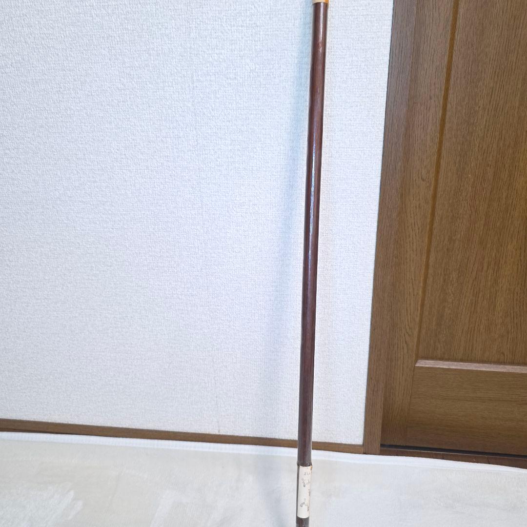 650【未使用】当時物 日本製 樫木製　新水牛の爪　カーブ型杖