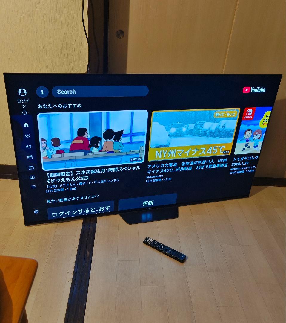 SONYソニー チューナー内蔵4Kスマートテレビ 65インチAndroid搭載