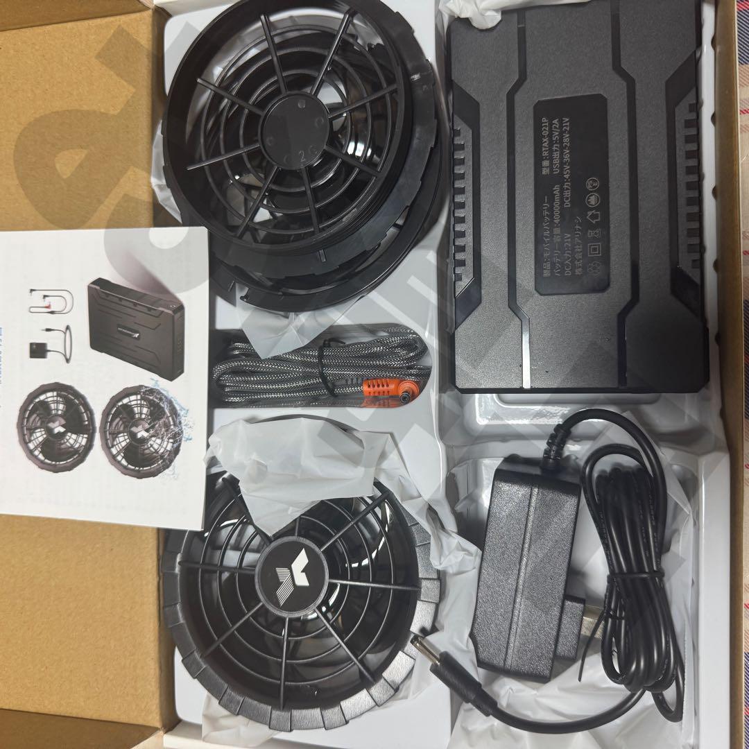 45V 超高出力 40000mAh 空調作業服 熱中症対策 猛暑　夏