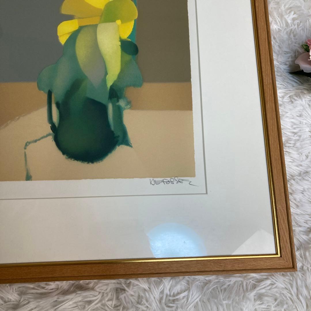 アルフレッドデフォッセ　黄色のハーモニー　絵画　ポンデザール　花　絵　額縁付き