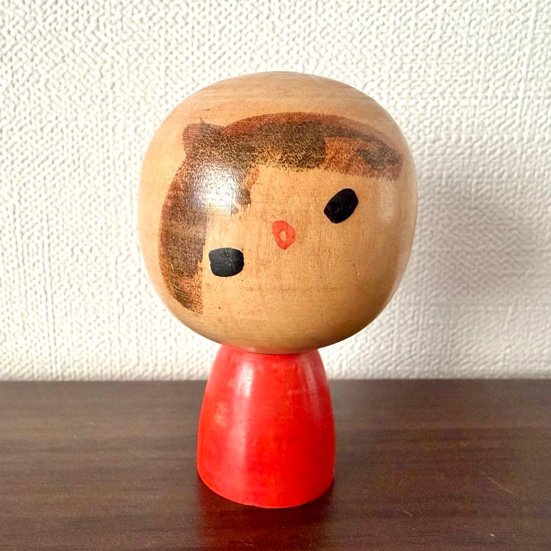 横塚 郁芳 創作 こけし kokeshi doll 人形 ペア 可愛い レトロ