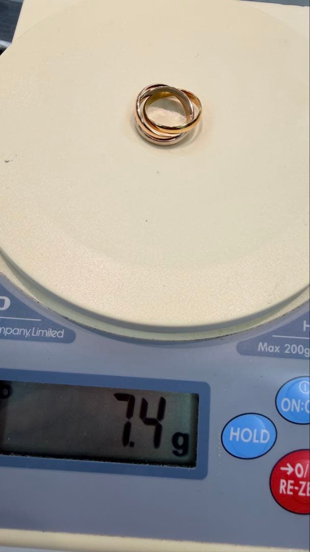 カルティエ　トリニティリング　3カラー　18金素材　箱あり　新型　50号
