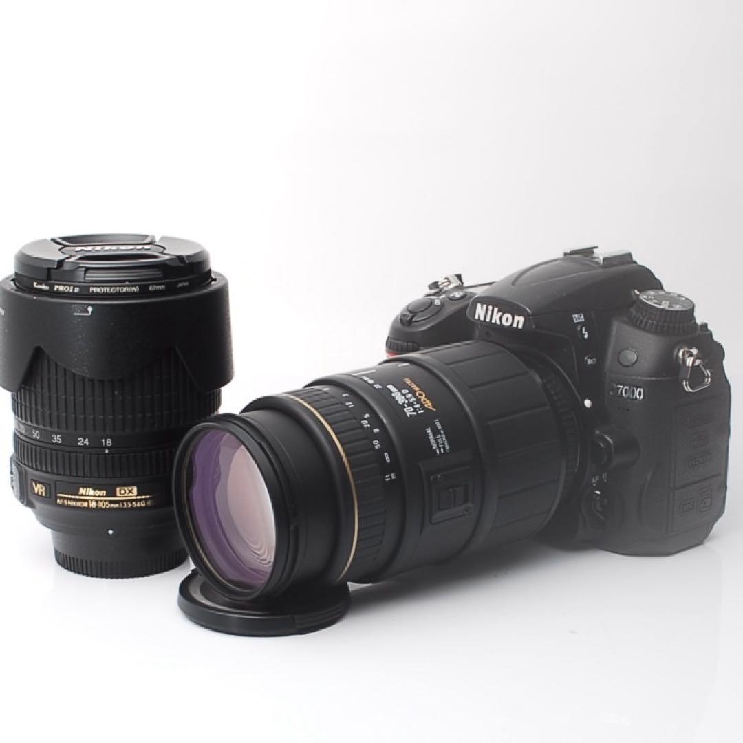 Nikon D7000 約9943回 18-105VR 望遠レンズ バック付