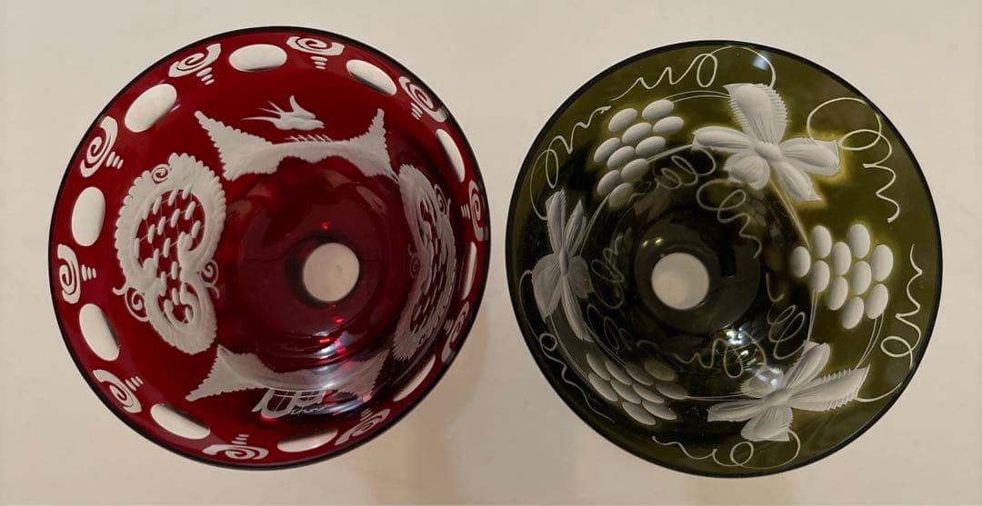 【未使用品】　ボヘミアングラス　ペア