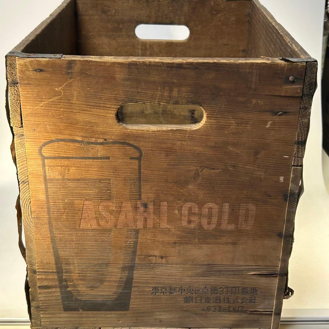 ASAHI BEER　アサヒビール　アンティーク木箱
