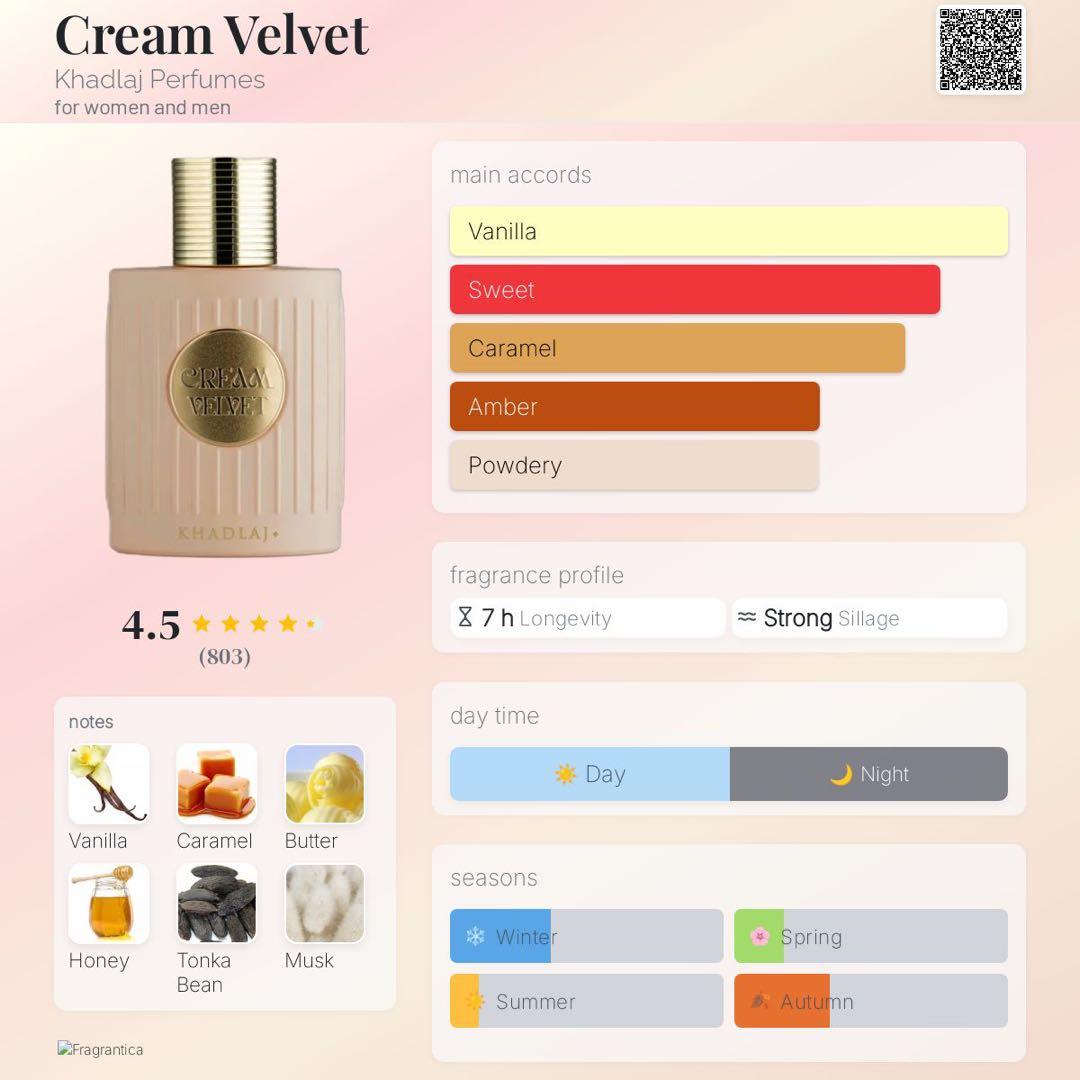 Khadlaj Cream Velvet 香水100ml