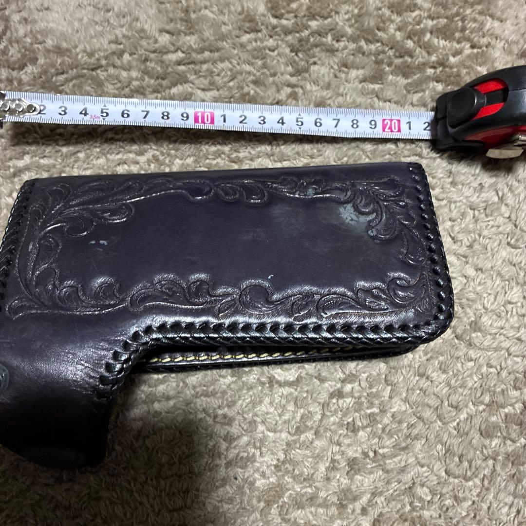 ビンテージバイカー長財布 ハーレーダビットソン インディアンジュエリー 本革