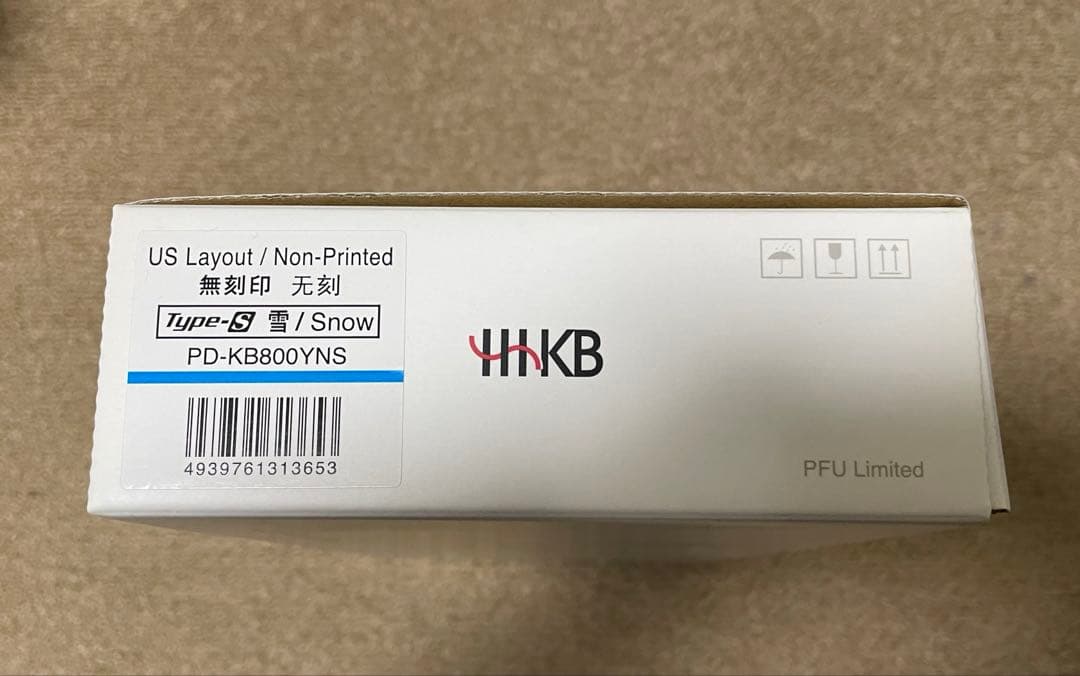 HHKB type-s 雪 無刻印 us配列