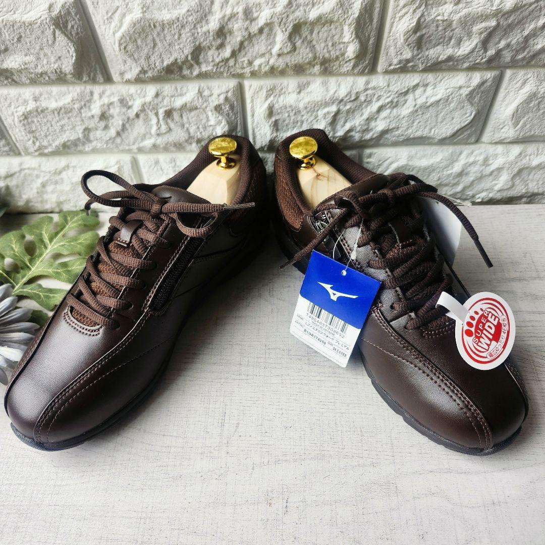 新品タグMIZUNOミズノNS WALK プレミアム24.5 /4E防水ジッパー