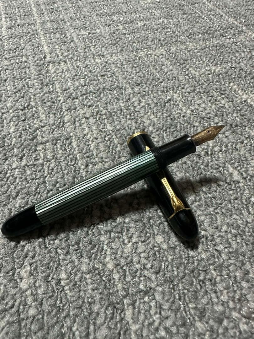 Pelikan　ペリカン　140　万年筆　EF　緑縞