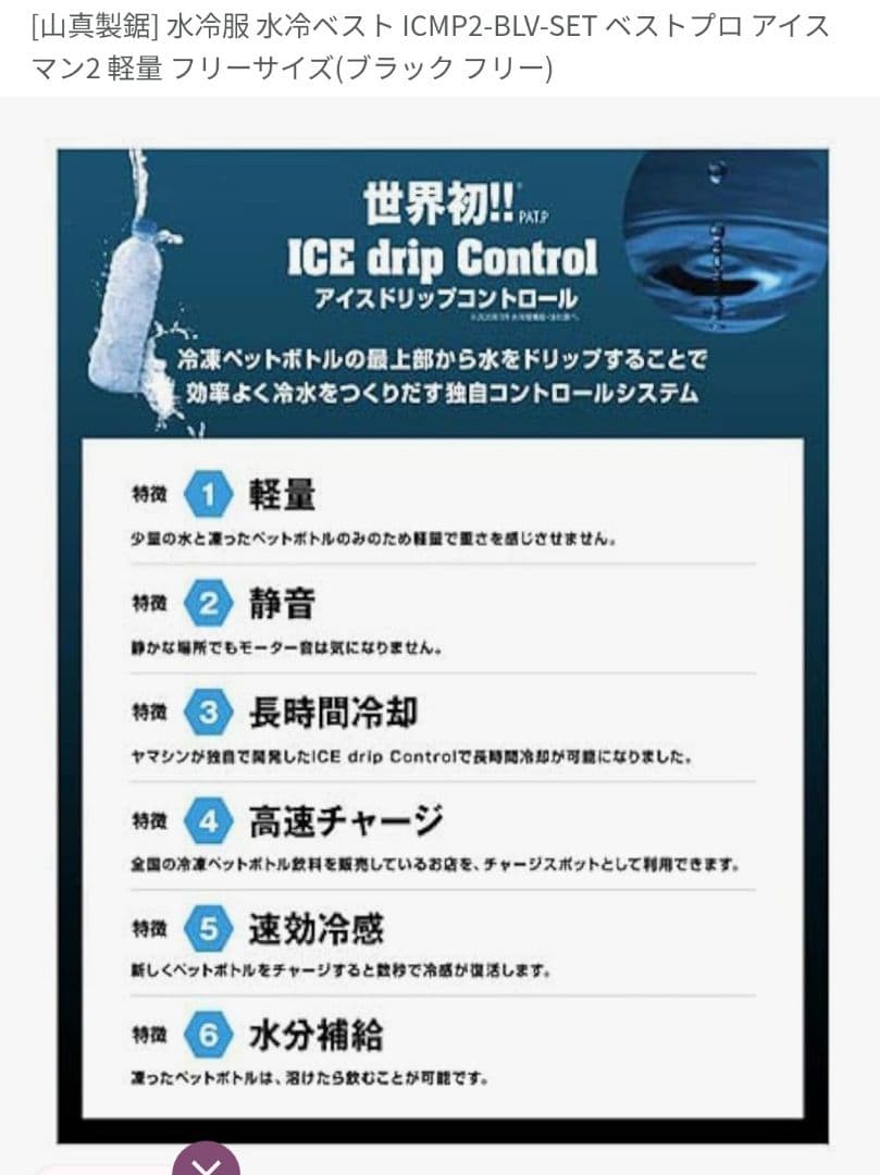 ICEMAN VEST PRO 　アイスマン　ベスト　プロ　冷却ベスト