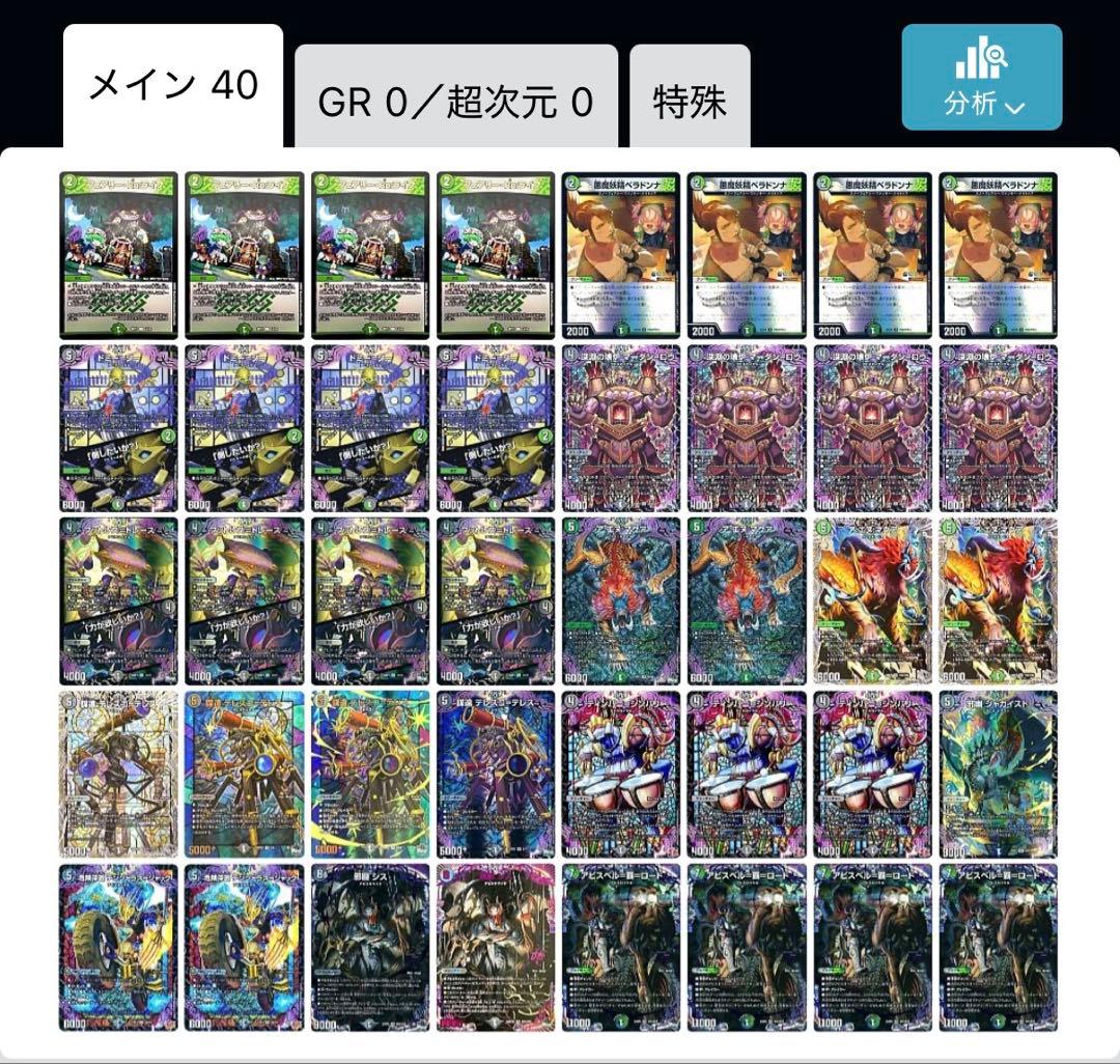 黒緑アビスデッキ パーツ付き