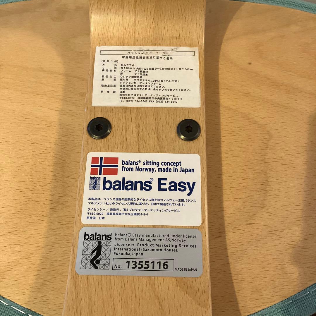Balans EASY バランスイージー バランスチェア グリーン カバー付