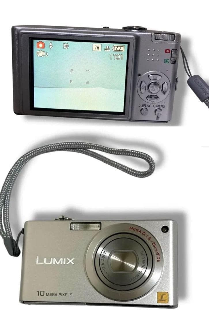 動作品 箱 パナソニック LUMIX DMC-FX35 コンパクト カメラ 銀