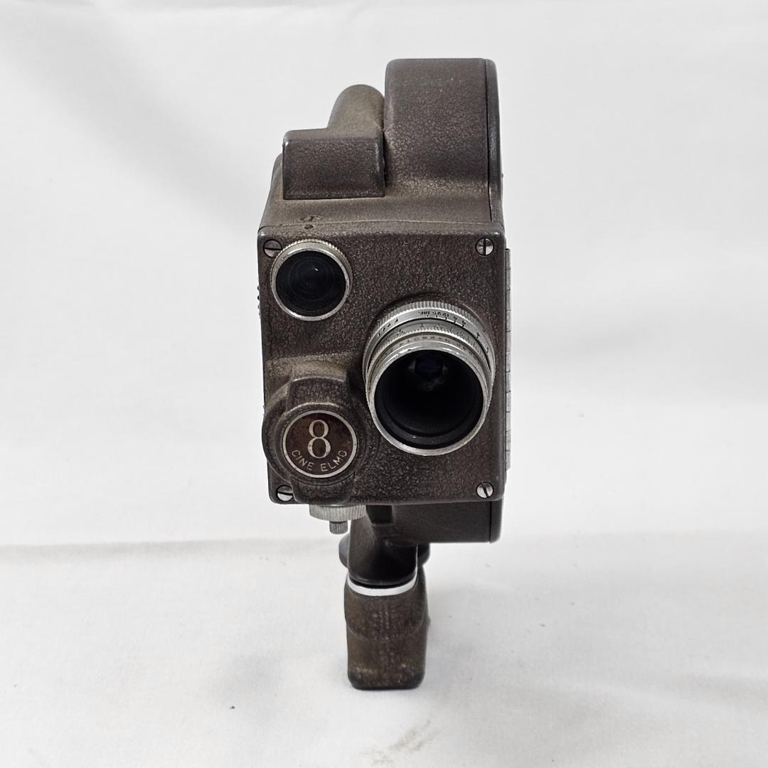 【ジャンク】ELMO CINE 8-AA ゼンマイ式 8mm シネカメラ レトロ