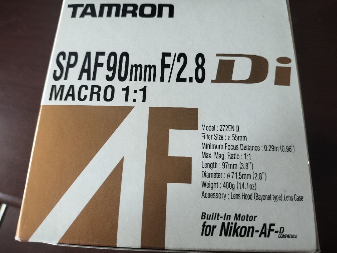 TAMRON SP AF 90mm F/2.8 Di マクロレンズ　forニコン