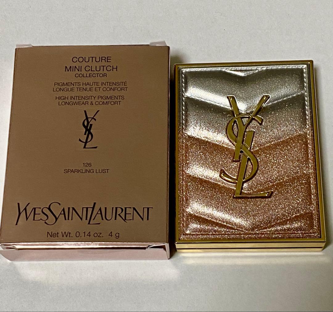 イブサンローラン YSL クチュールミニクラッチ 126 スパークリングラスト