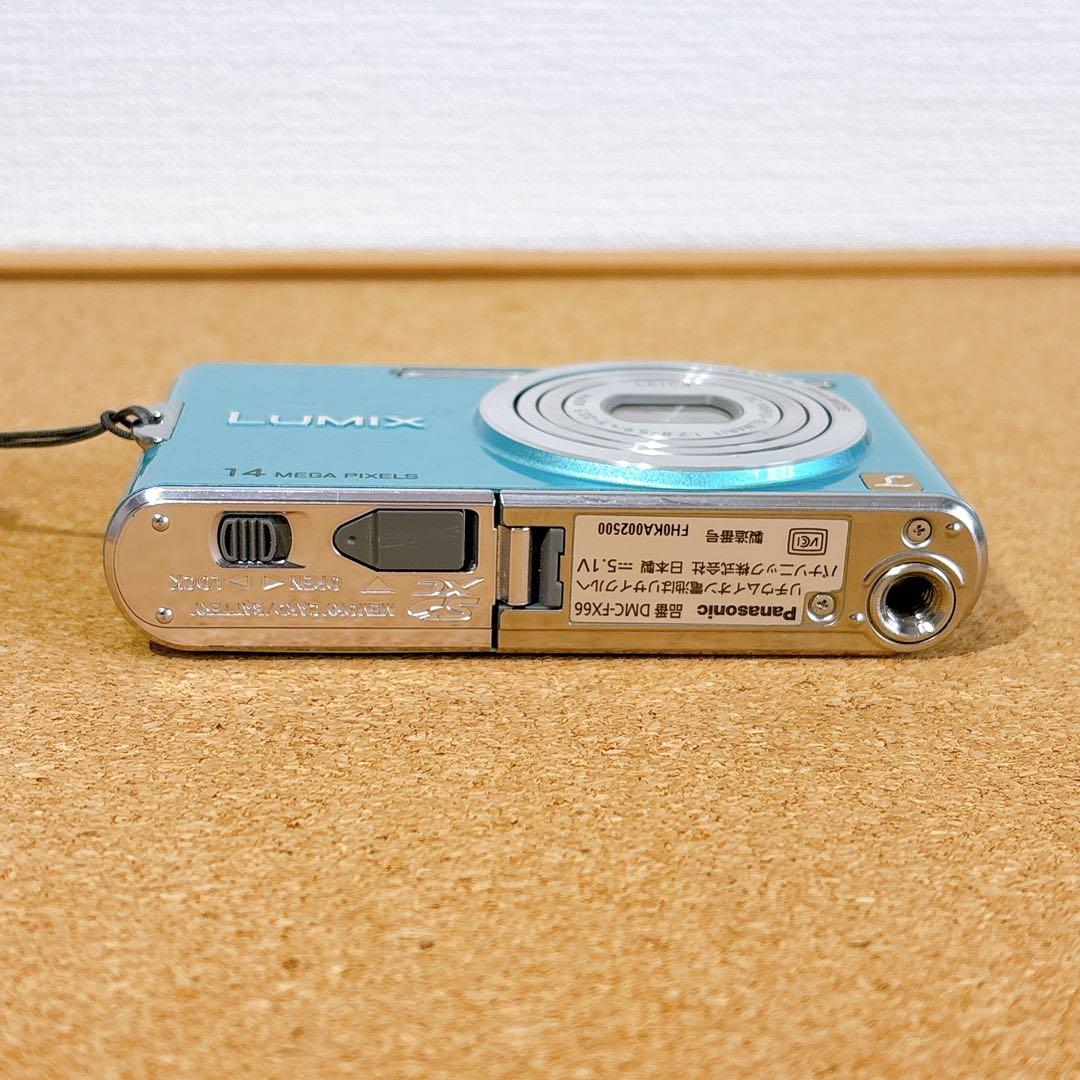 美品⭕️ Panasonic DMC-FX66 コンデジ デジカメ ブルー