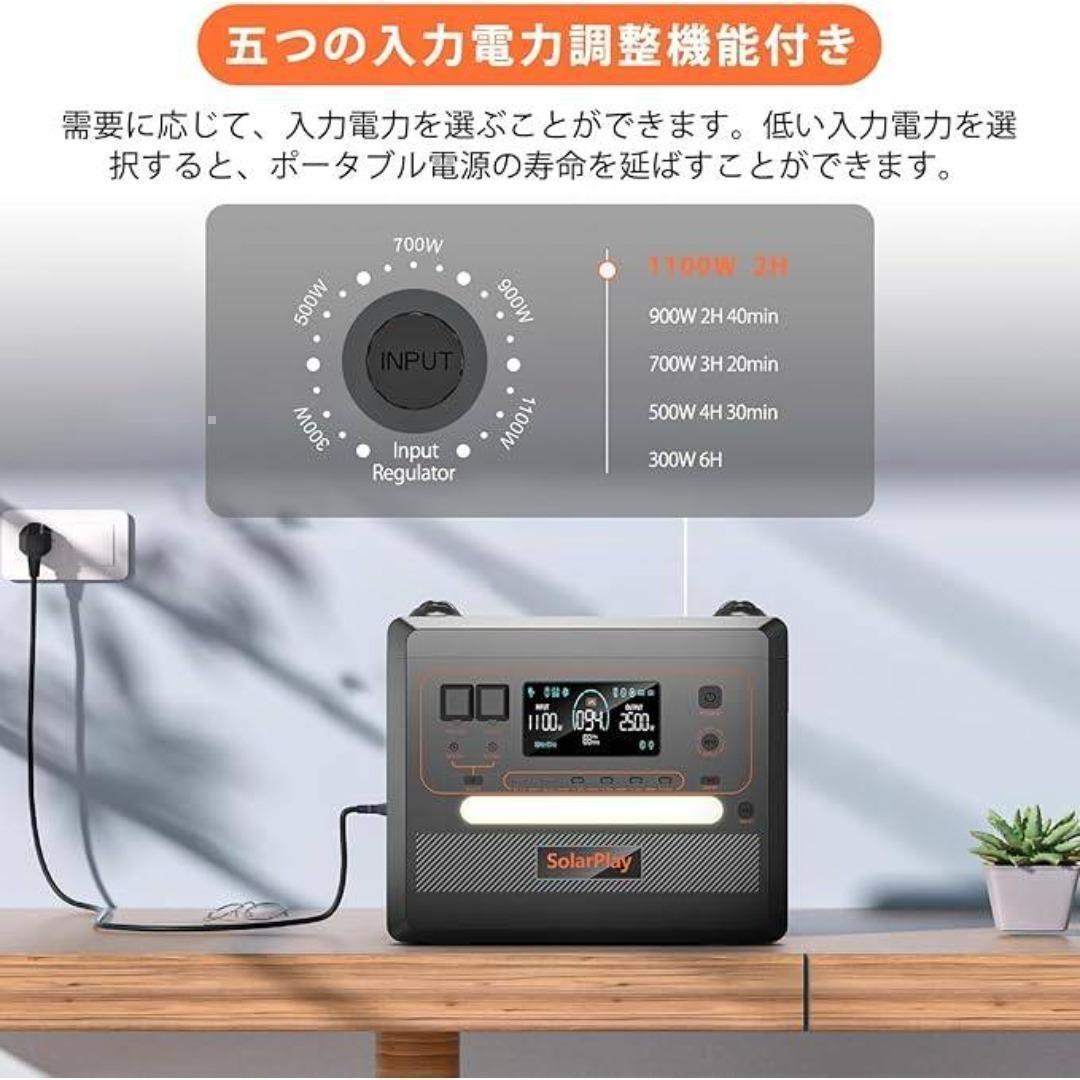 お買い得 新品　大容量 ポータブル電源 2300Wh Solarplay