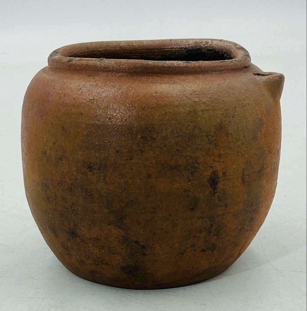 【100】◉江戸時代中期　古備前焼お歯黒壺　時代　アンチック◉
