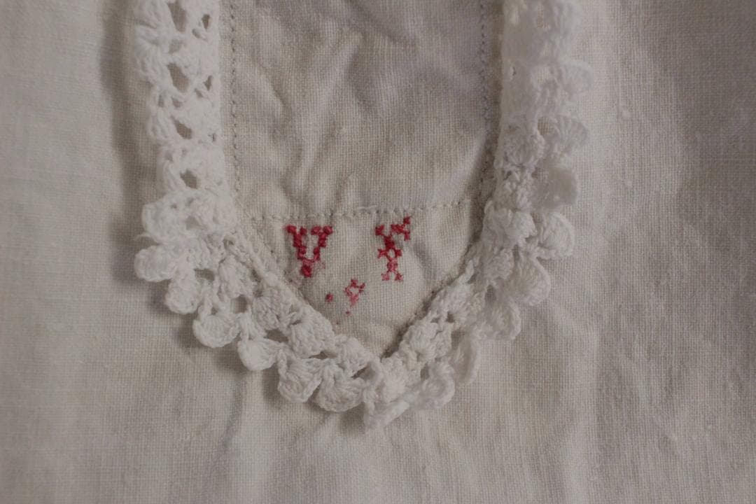 フランスアンティーク・ワンピース/MONOGRAM “MM”