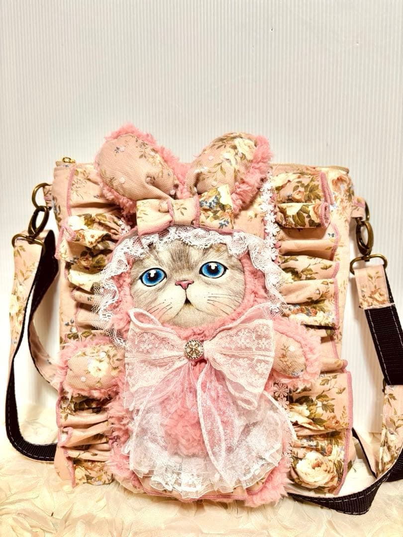 コヤンイサムチョン　ピンク薔薇生地ショルダーバッグ❣️ルミちゃん