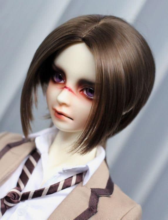 WY12 BJD 1/3 人形 ドール　用ウィッグ カツラ 耐熱 ハンドメイド