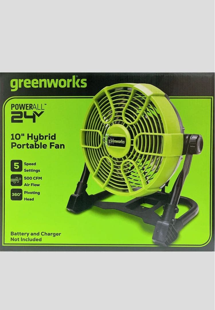 グリーンワークス Greenworks 24V ポータブルファン大風量扇風機