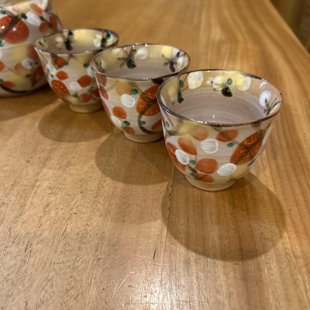 清水焼　光琳梅　茶器揃え