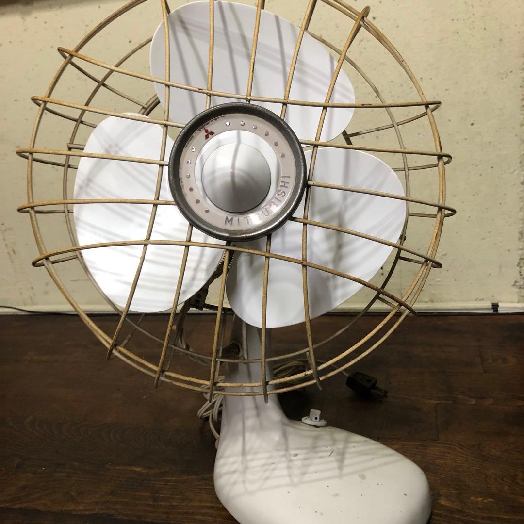 【レトロ】卓上扇風機　三菱