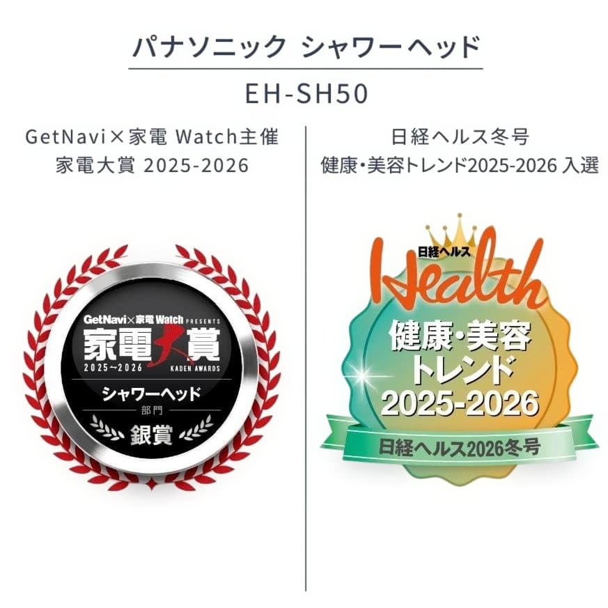 Panasonic ファインベール EH-SH50-S シルバー シャワーヘッド