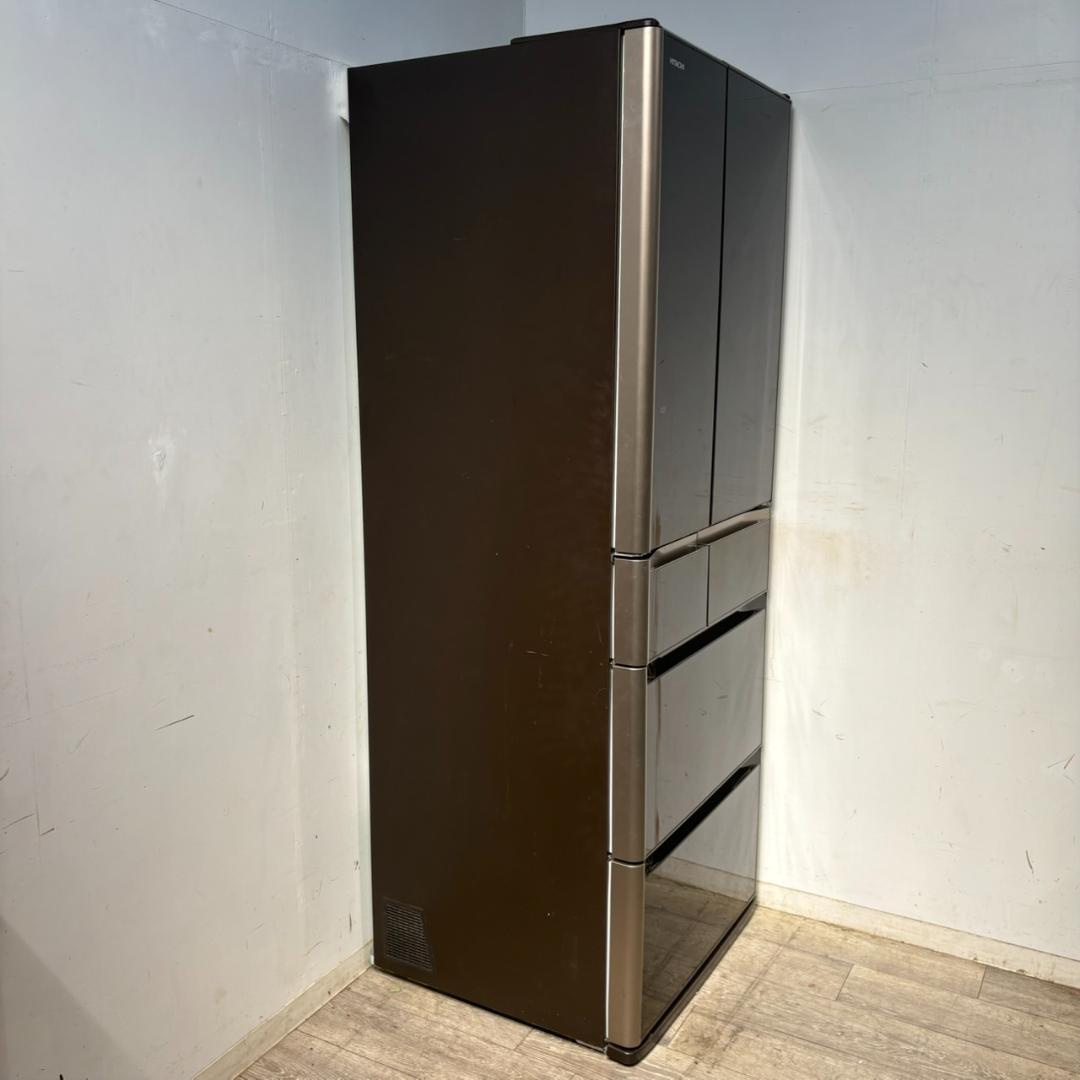 M●HITACHI ガラストップ　6ドア　冷凍冷蔵庫　R-G4800E　４７５L