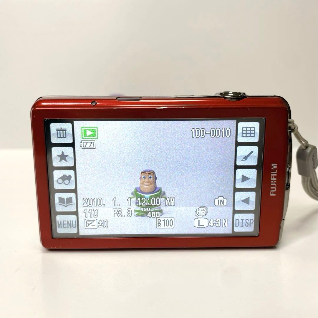 【美品】FUJIFILM FinePix Z800EXR レッド デジカメ