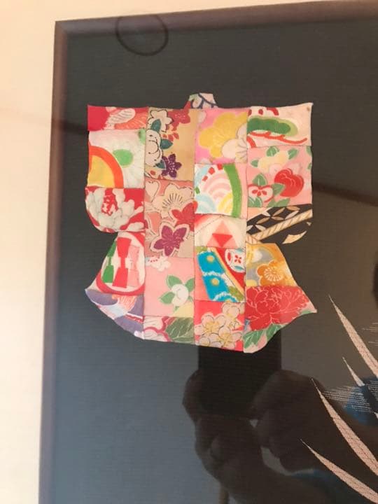 縮緬七夕押し絵額縁
