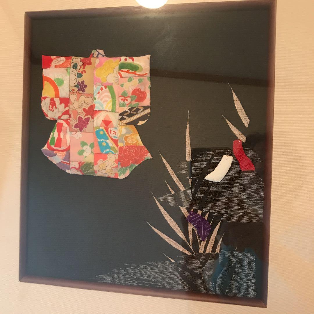 縮緬七夕押し絵額縁