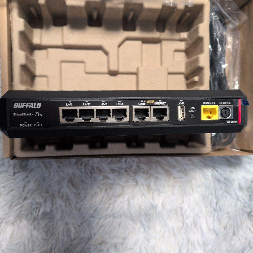 【美品】バッファロー VR-U500X VLAN 10ギガ ルータ 10Giga