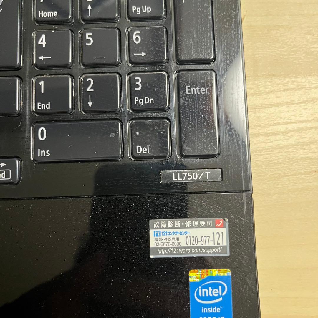 NEC PC-LL750TSB COREI7 動作確認済